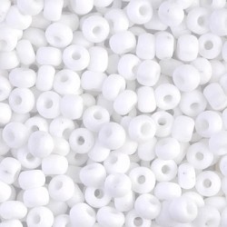 Miyuki Seed Beads 6/0 - Matt Opaque White