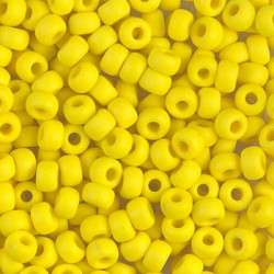 Miyuki Seed Beads 6/0 - (404F) Matt Opaque Yellow - 10g