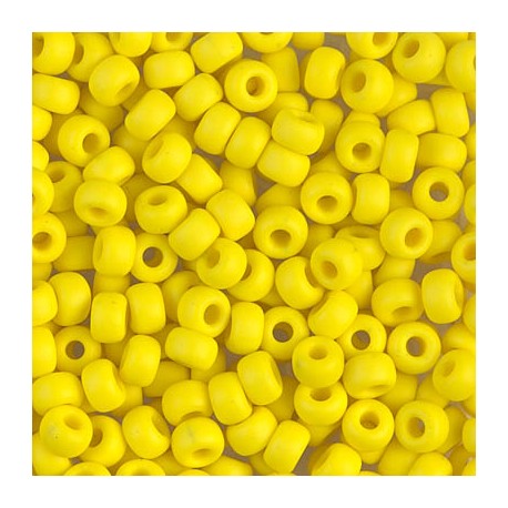 Miyuki Seed Beads 6/0 - (404F) Matt Opaque Yellow - 10g