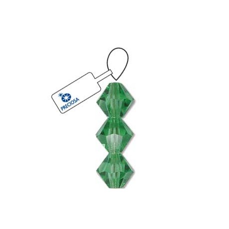 Preciosa 4mm Bicone Beads - Peridot - Pack of 31