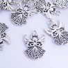 20mm Ornate Angel Charm - Antique Silver Tone - Pack of 6