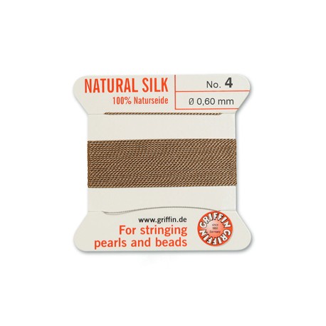 Griffin Silk Cord No.4 (0.6mm) - Beige