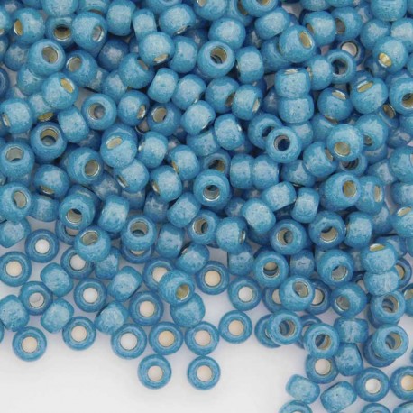 Miyuki Seed Beads 6/0 - Silver Lined Dark Sky Blue Alabaster - 10g