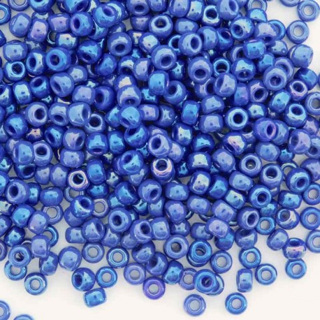 Miyuki Seed Beads 6/0 - (1945) Opaque Cobalt Lustre - 10g