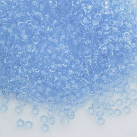 Miyuki Seed Beads 8/0 - Transparent Light Cornflour Blue (159L) - 10g