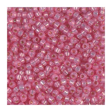 Miyuki Seed Beads 6/0 - (556) Silver Lined Dark Pink Alabaster - 10g