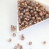 4mm Czech Round Beads - Crystal Capri Gold - Pack of 50