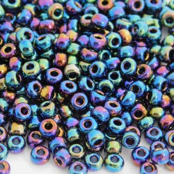 Miyuki Seed Beads 6/0 - (401R) Black AB - 10g