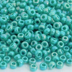 Miyuki Seed Beads 6/0 - Opaque Turquoise AB (412R) - 10g