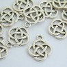 18mm Celtic Knot Charm - Antique Silver Tone - Pack of 1