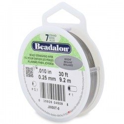 Beadalon 7 Strand 0.25mm Beading Wire Bright 9.2m