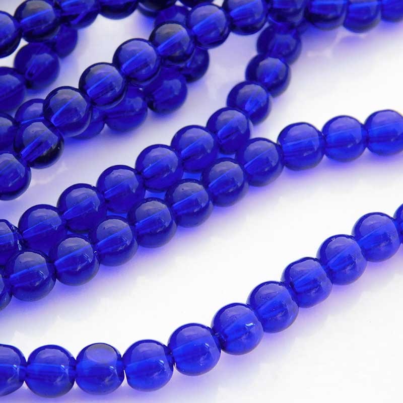 Glass Bead Stretchy - Cobalt