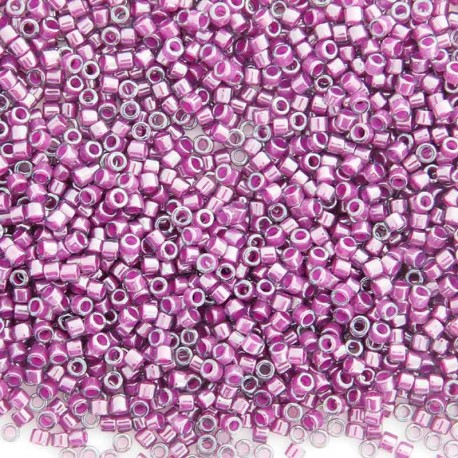 Delica 11/0 (DB281) Miyuki Seed Beads - Pale Blue/Magenta Lustre - 5g