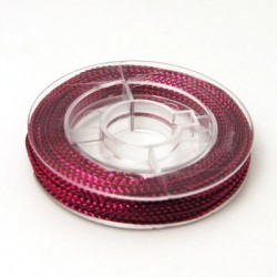 0.6mm Metallic Cord - Fuchsia Pink - 10m