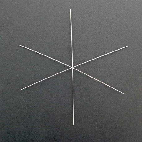 6" Beadsmith Snowflake Ornament Wire Form - Pack of 1