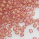 4mm Fire Polished Czech Glass Beads - Crystal Terracotta Red - Pack of 50