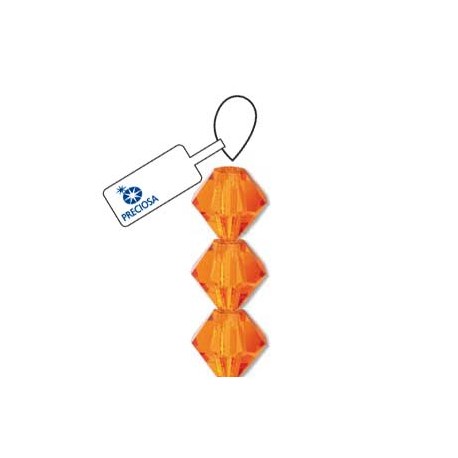 Preciosa 4mm Bicone Beads - Sun - Pack of 31