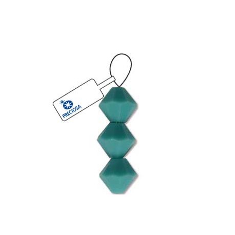 Preciosa 4mm Bicone Beads - Opaque Turquoise - Pack of 31