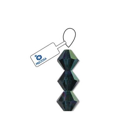 Preciosa 4mm Bicone Beads - Montana AB - Pack of 31