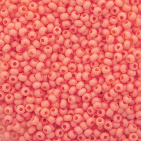 8/0 Czech Seed Beads - Sol Gel Opaque Salmon - 20g