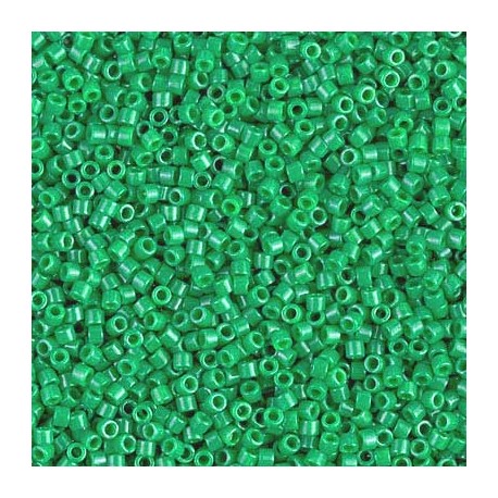 Delica 11/0 (DB0655) Miyuki Seed Beads - Dyed Opaque Kelly Green - 5g