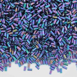 Miyuki 3mm Bugle Beads (454) - Purple Iris - 10g