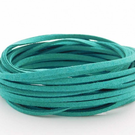 3mm Faux Suede Cord - Dark Turquoise - 5m