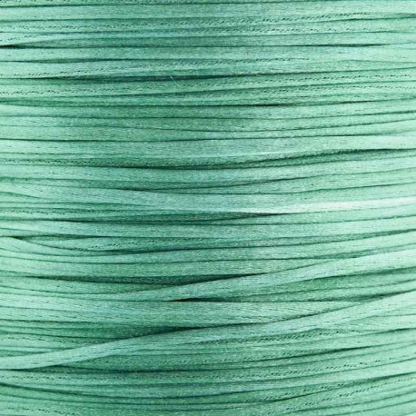 1mm Satin Cord - Turquoise Green - 5m