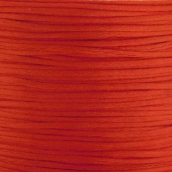 1mm Satin Cord - Red - 5m