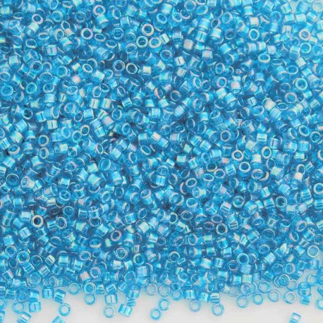 DB177 Delica 11/0 Miyuki Seed Beads - Transparent Aquamarine AB - 5g