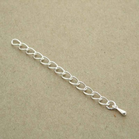 50mm Extender Chain - Silver Plated - Pack of 1