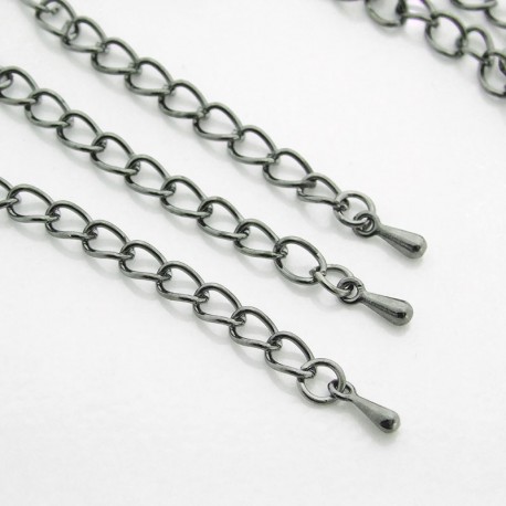 50mm Extender Chain - Gunmetal - Pack of 1
