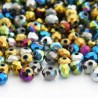 5mm x 6mm Crystal Rondelle Beads - Metallic Mix - Pack of 100