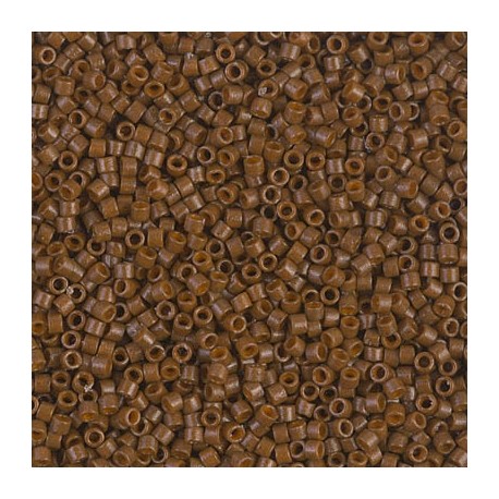 Delica 11/0 (DB2142) Miyuki Seed Beads - Duracoat Opaque Cognac - 5g