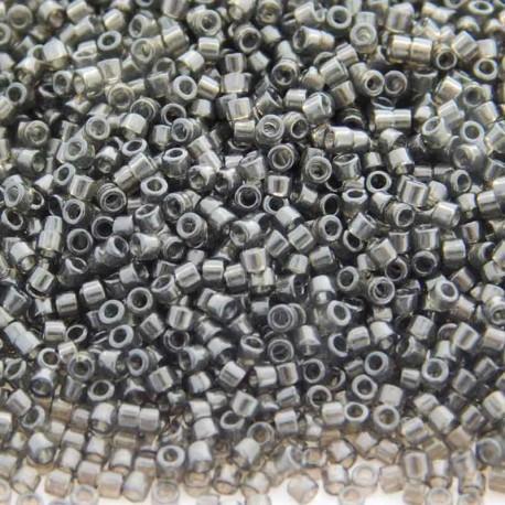 Delica 11/0 (DB1319) Miyuki Seed Beads - Transparent Dyed Charcoal - 5g