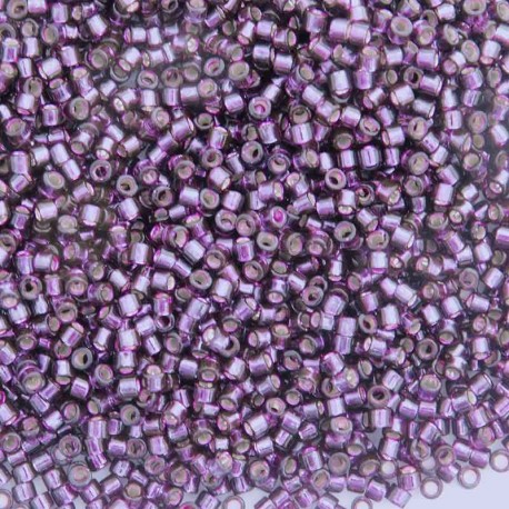 Delica 11/0 (DB611) Miyuki Seed Beads - Dyed Silver Lined Wine - 5g