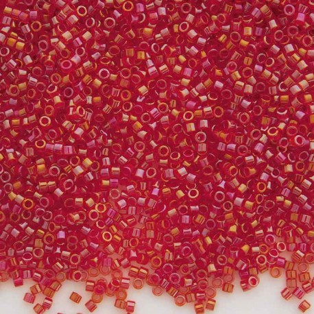 Delica 11/0 (DB2374) Miyuki Seed Beads - Fancy Lined Scarlet - 5g