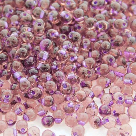 Miyuki 3.4mm Drop Beads - Sparkle Amethyst Lined Smoky Amethyst - 10g