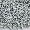8/0 Czech Seed Beads - Etched Aluminium Silver - 10g