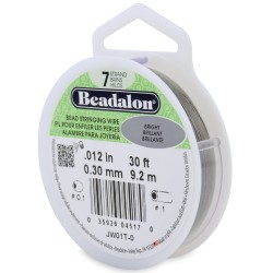 Beadalon 7 Strand 0.30mm Beading Wire Bright 9.2m