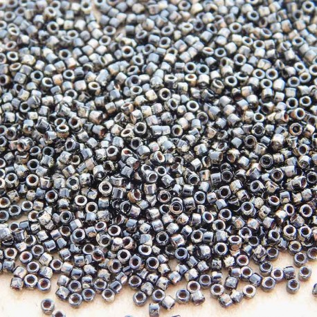Delica 11/0 (DB2261) Miyuki Seed Beads - Picasso Smoky Black - 5g