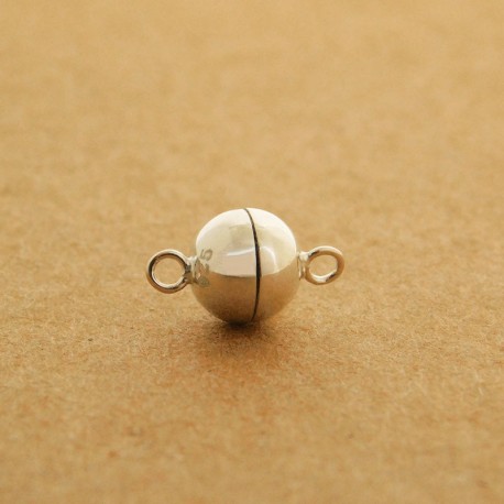 8mm Sterling Silver Magnetic Clasp - Pack of 1
