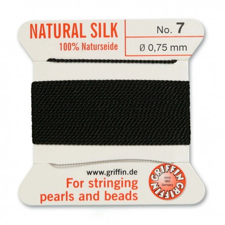 Griffin Silk Cord No.7 (0.75mm) - Black
