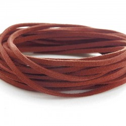 3mm Faux Suede Cord - Sienna - 5m