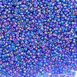 11/0 Czech Seed Beads - Dark Sapphire AB - 20g