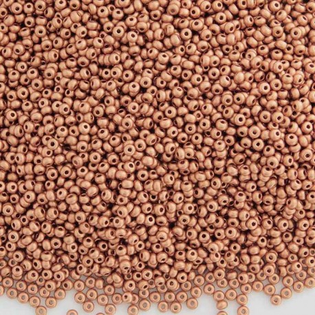 11/0 Czech Seed Beads - Soft Copper - 20g