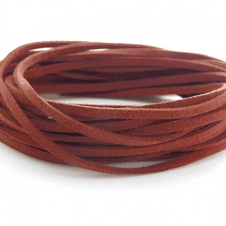 3mm Faux Suede Cord - Sienna - 5m