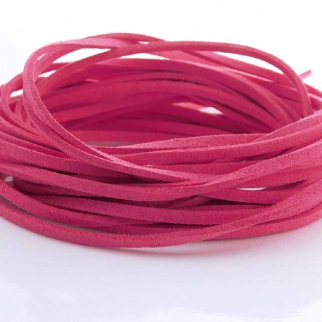 3mm Faux Suede Cord - Deep Pink - 5m