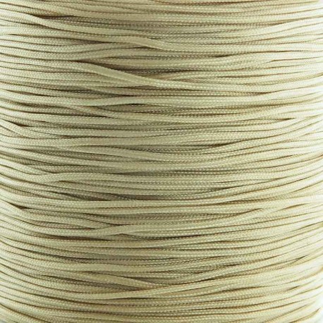 0.8mm Braided Nylon Cord - Beige - 10m