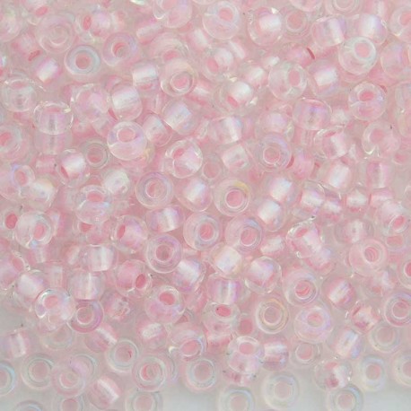 Miyuki Seed Beads 6/0 - (3639) Fancy Lined Soft Pink AB - 10g